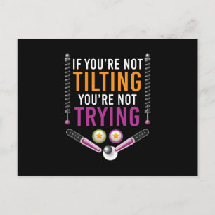 Sie sind kein Flipper Pinball Arcade Retro Postkarte