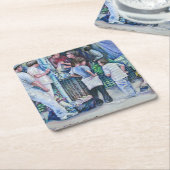 Sie sind keine Mädchen, sie sind Frauen Rechteckiger Pappuntersetzer (angewinkelt)