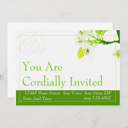 SIE SIND KORDIERT EINLADUNG (Vorne/Hinten)