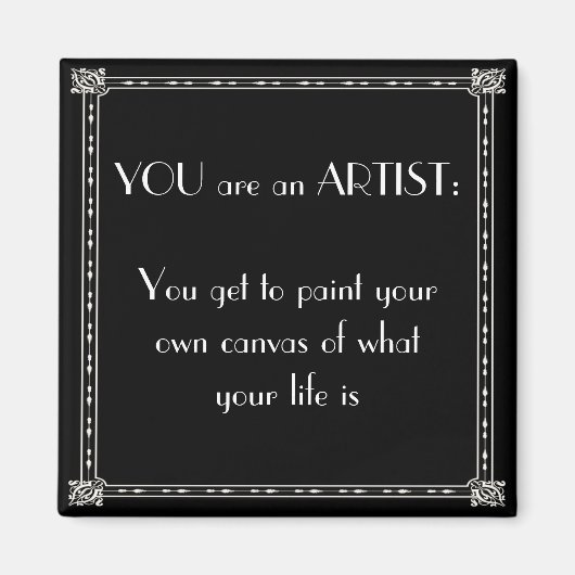 Sie sind Künstler Magnet (Vorne)