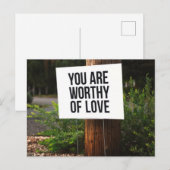 Sie sind Liebe wert Postkarte (Vorne/Hinten)