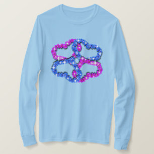 Sie sind lieben Ladys Hearts Long Sleeve T - Shirt