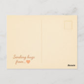 Sie sind lieben - Watercolor Book & Heart Postcard Postkarte (Rückseite)