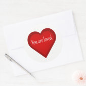 Sie sind liebenswürdig Herz Affirmative Aufkleber (Umschlag)