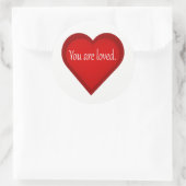 Sie sind liebenswürdig Herz Affirmative Aufkleber (Tasche)