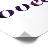 Sie sind Liebesaufkleber1 Poster (Ecke)