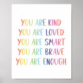 Sie sind Liebhaber des Regenbogennachweissens Kind Poster (Vorne)