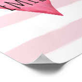 Sie sind lieblich anpassbare Pink Heart Baby Girl' Poster (Ecke)