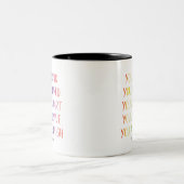 Sie sind lieblich Spaß Rainbow Positive Affirmatio Zweifarbige Tasse (Mittel)