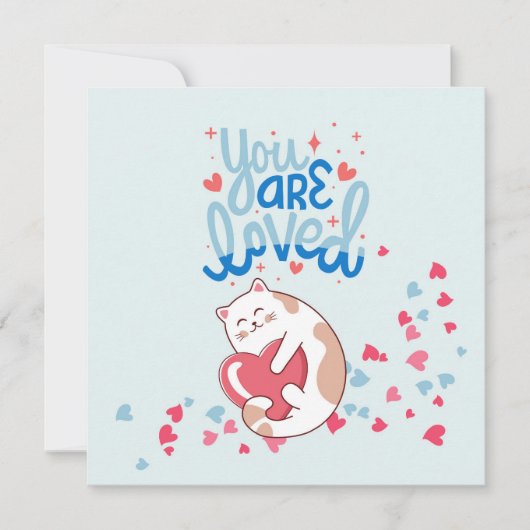 Sie sind liebliche Katzen Valentinin Feiertagskarte (Vorderseite)