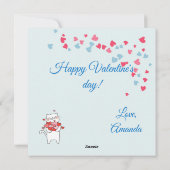 Sie sind liebliche Katzen Valentinin Feiertagskarte (Rückseite)