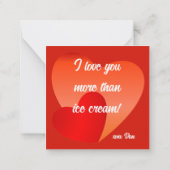 Sie sind Lieblingskarte Mitteilungskarte (Rückseite)