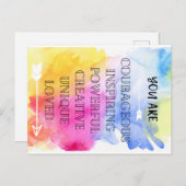 Sie sind Lieblingskarte Postkarte (Vorne/Hinten)