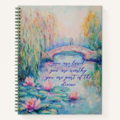 Sie sind Love Monet Inspiriert Spiral-Notebook Notizblock (Vorderseite)