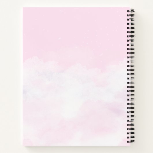 Sie sind Love Palace Pink Cloud anpassbar Notizblock (Rückseite)