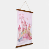 Sie sind Love Palace Pink Cloud anpassbar Wandteppich Mit Holzrahmen (Gewinkelt)