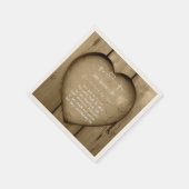 Sie sind Loved John 3.16 Christlich Valentine Serviette (Ecke)