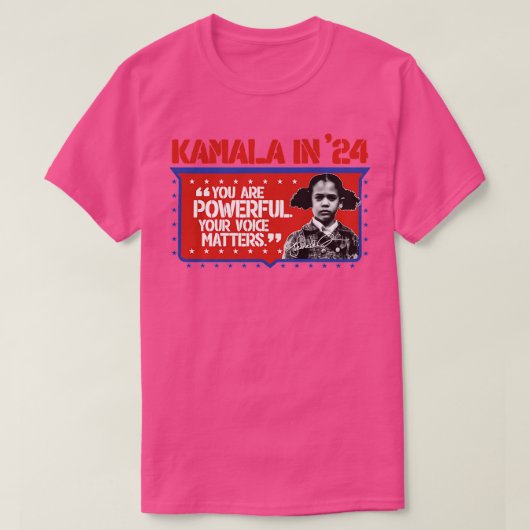 Sie sind mächtig Ihre Stimme Matters Kamala 2024 T-Shirt (Design vorne)