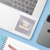 Sie sind Magic Inspirational Sticker - Motivierend (Laptop mit iPhone)