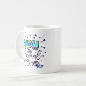 Sie sind magisch, handschriftlich und illustriert kaffeetasse (Vorderseite Links)