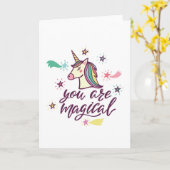 Sie sind magisch karte (Gelbe Blume)