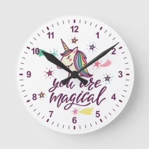 Sie sind magisch runde wanduhr