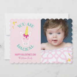 Sie sind magische Einhorn Foto Valentine Card Feiertagskarte