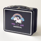 Sie sind magische Einhornkinder Metall Brotdose (Vorderseite)