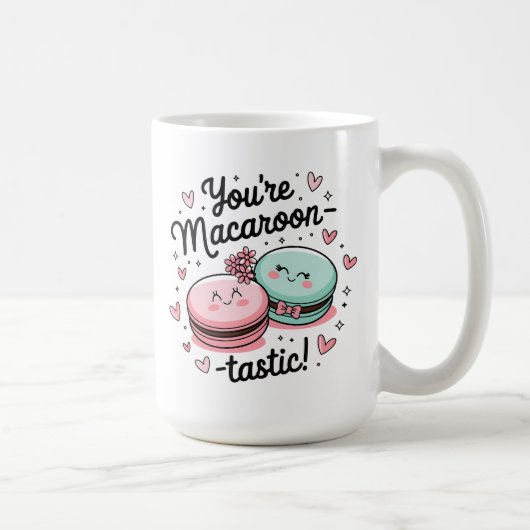 Sie sind makaroontastisch - Niedliche Liebe am Val Kaffeetasse (Rechts)