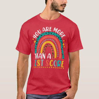 Sie sind mehr als ein Test Score Niedlich Rainbow  T-Shirt