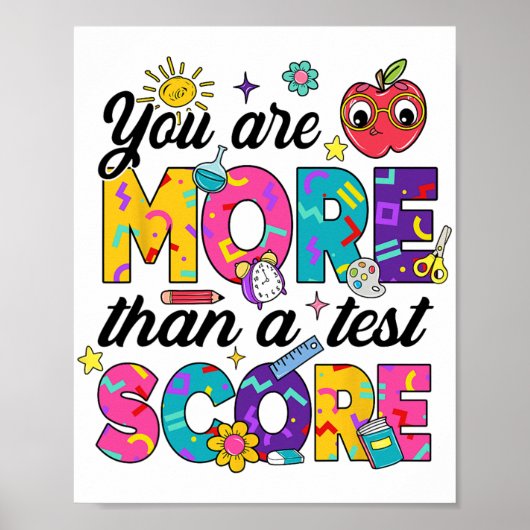 Sie sind mehr als ein Testlehrer-Testtag Poster (Vorne)