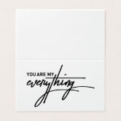 Sie sind mein "Alles Valentinisches Geschenkangebo (Außenseite Aufgefaltet)