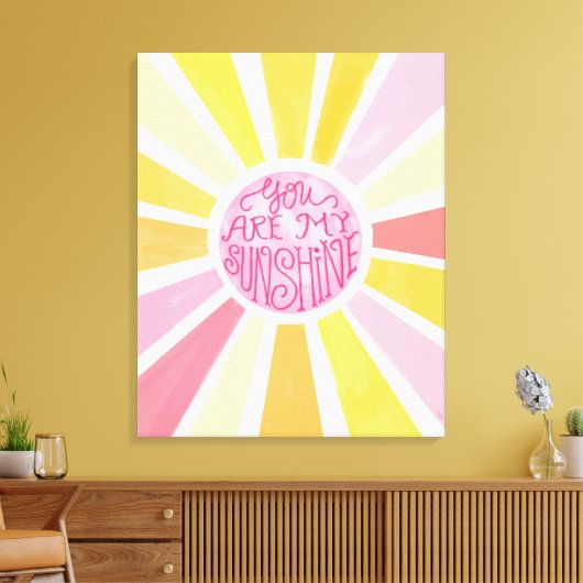 Sie sind mein Baby-Baby-Geschenk für Sonnenschein. Leinwanddruck (Insitu (Wohnzimmer))