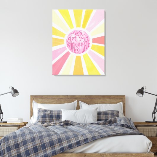 Sie sind mein Baby-Baby-Geschenk für Sonnenschein. Leinwanddruck (Insitu (Schlafzimmer))