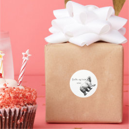 Sie sind mein Bär Xoxo Runder Aufkleber