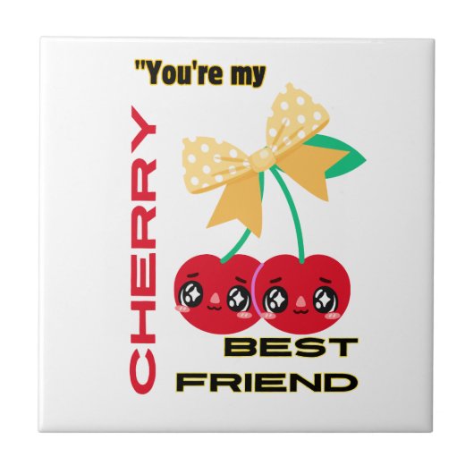 SIE SIND MEIN BESTES FREUND CHERRY FLIESE (Vorderseite)