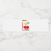 SIE SIND MEIN BESTES FREUND CHERRY WASSERFLASCHENETIKETT (Einzelnes Label)