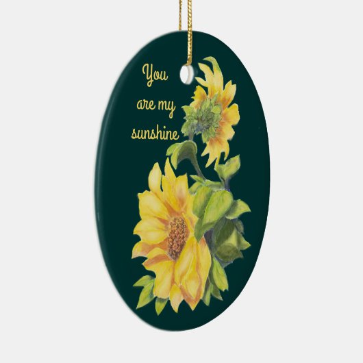 Sie sind mein Blumenangebot für Sonnenschein Keramik Ornament (Rechts)