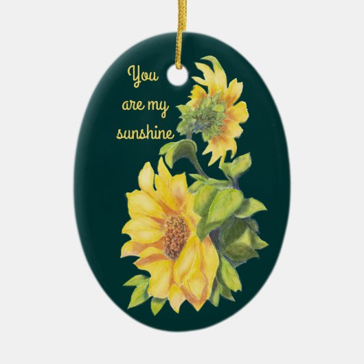 Sie sind mein Blumenangebot für Sonnenschein Keramik Ornament (Vorne)