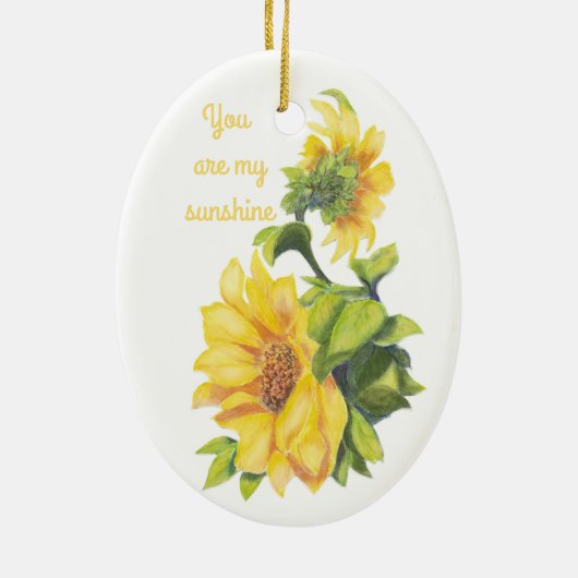 Sie sind mein Blumenangebot für Sonnenschein Keramik Ornament (Hinten)