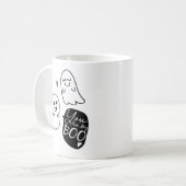 Sie sind mein BOO! | Halloween Geist-Liebe Kaffeetasse (Vorderseite Links)