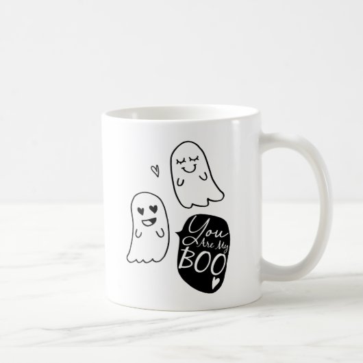 Sie sind mein BOO! | Halloween Geist-Liebe Kaffeetasse (Rechts)