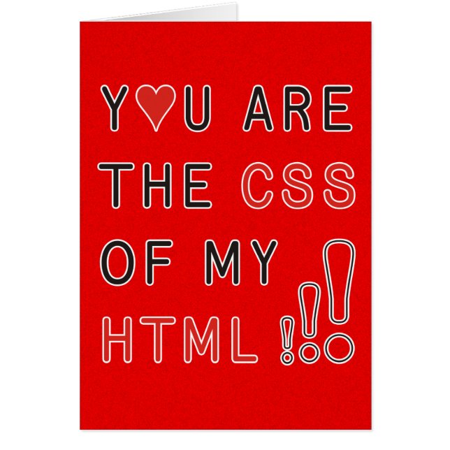 Sie sind mein CSS - feuer-roter Spritzer (Vorne)