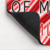 Sie sind mein CSS - rote weiße Wellen Mousepad (Ecke)