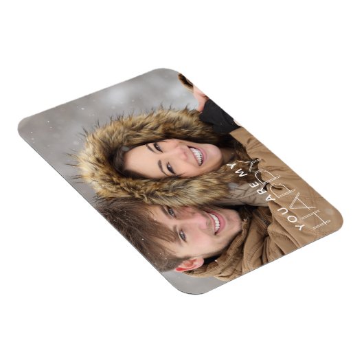 SIE SIND MEIN GLÜCK (bearbeitbares Sprichwort oder Magnet (Rechte Seite)