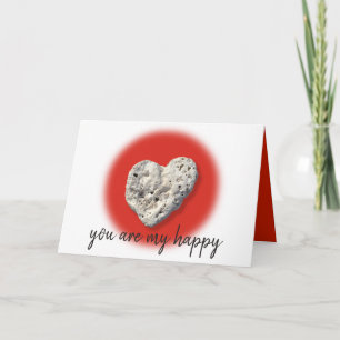 Sie sind mein glückliches Script Hawaii Coral Hear Karte