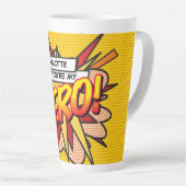 Sie sind mein HERO Fun Retro Comic Buch Pop Kunst Milchtasse (Rechte Ecke)
