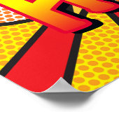 Sie sind mein HERO Fun Retro Comic Buch Pop Kunst Poster (Ecke)