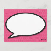 Sie sind mein HERO Fun Retro Comic Buch Pop Kunst Postkarte (Rückseite)