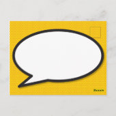 Sie sind mein HERO Fun Retro Comic Buch Pop Kunst Postkarte (Rückseite)